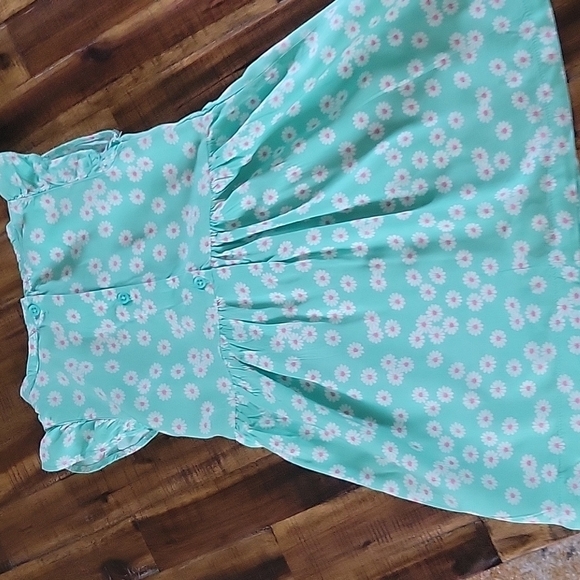 Carter's Green Ruffle Dress - Picture 5 of 6